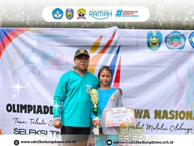 SDN 2 Kedungdowo Raih Juara 2 O2SN Tingkat Kecamatan