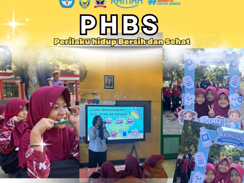 Penyuluhan PHBS dan Cara Sikat Gigi Bersama KKN-Kolaboratif